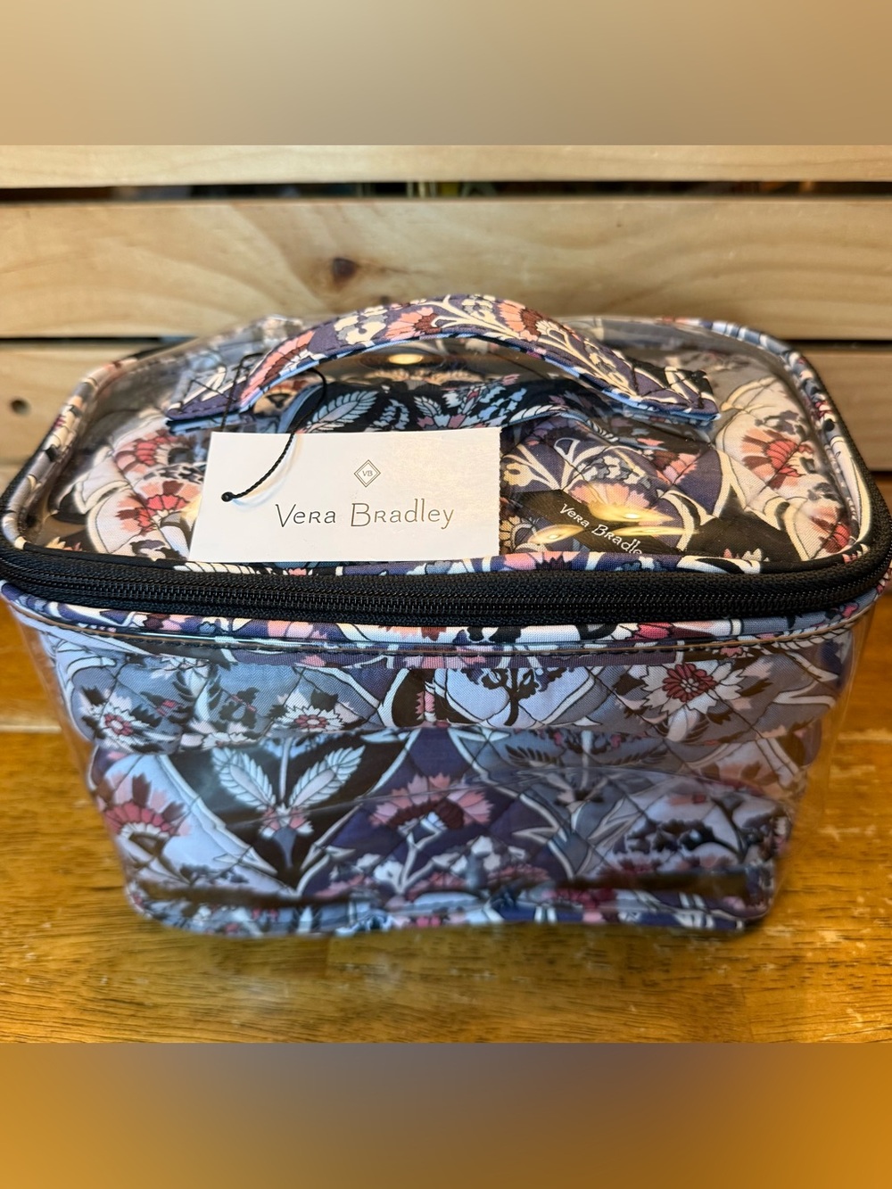 NWT Vera Bradley 4 Piece Cosmetic Organizer Set Travel Makeup Case Ornate Blooms